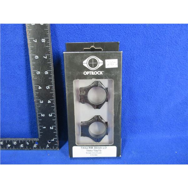 Optilock Sako 30MM Low Rings - Tikka T3X/T3
