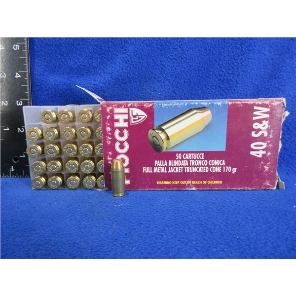 40 S&W (PICK UP ONLY) 170gr FMJ Fiocchi Cartridges