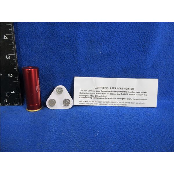 NEW - 12 Gauge Red Laser Bore Sight with Batteries