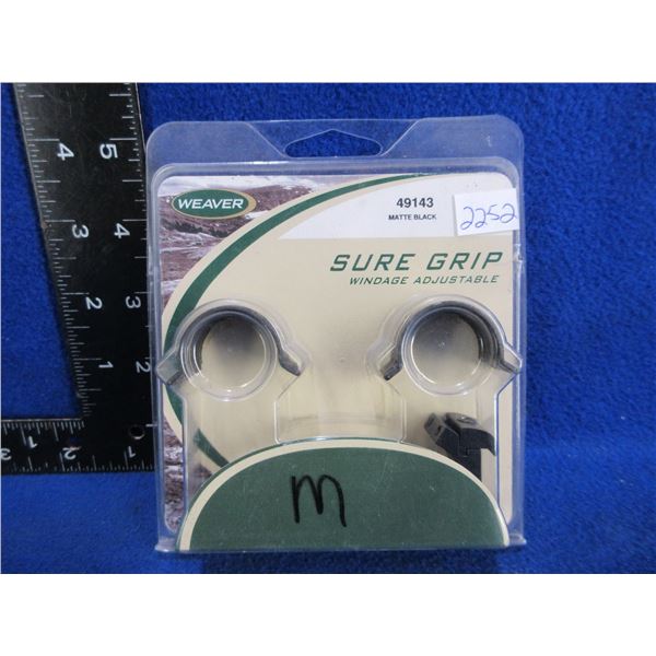 NEW - Weaver Sure Grip Windage Adjustable 1" Rings