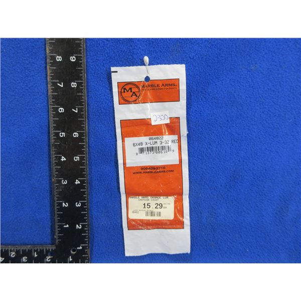 NEW - Marble Orange X-Lum 3-32 Fiber Optic Shotgun Sight