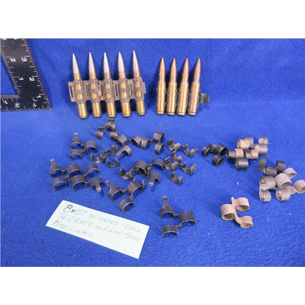 Collector Ammo - 8X57 and 7.62 Nato Cartridges in Links