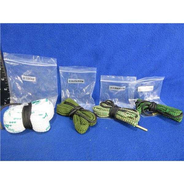 NEW - 4 Pull Thrus - 12 Ga., 22 Cal., 30 Cal., 38 Cal./9MM