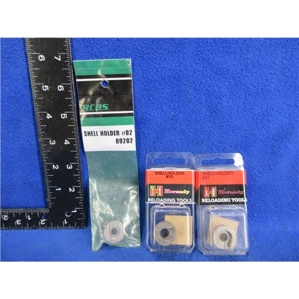 NEW - 2 Hornady and 1 RCBS Shell Holders
