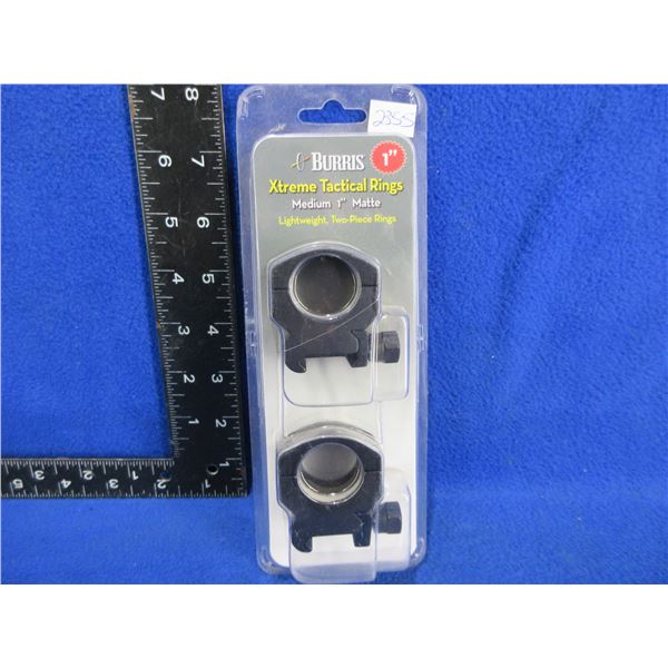 NEW - Burris Xtreme Tactical Rings - Medium 1" Matte