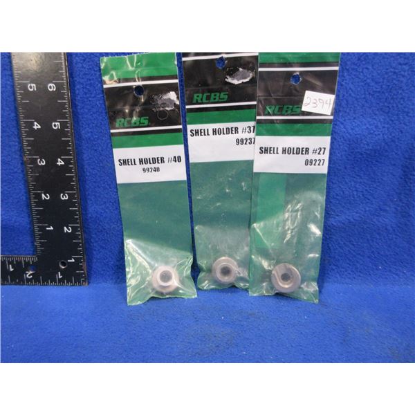 NEW - 3 RCBS Shell Holders - #'s 27, 37 and 40