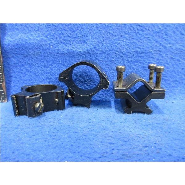 1" .22 Scope Rings and Barrel Clamp Flashlight Mount