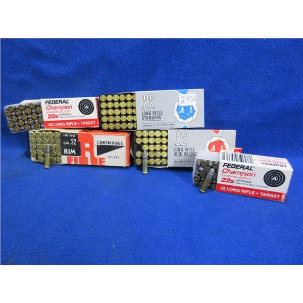 22 LR (PICK UP ONLY) Mixed Cartridges - 5 Boxes of 50