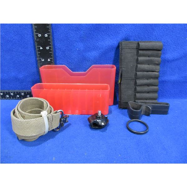 Lot of Misc. - Sling w/ Swivels, Cartridge Carrier, MTM Case