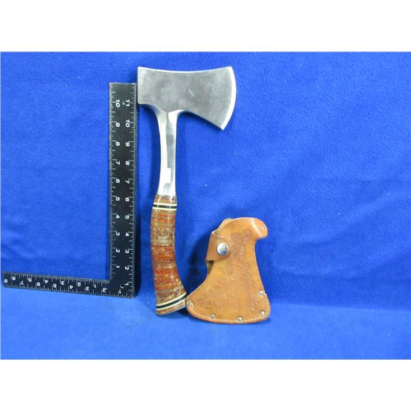 Vintage Estwing 24A Hatchet with Leather Sheath - 3" Blade