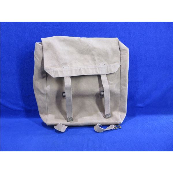 Canvas Military Bag Marked with Broad Arrow