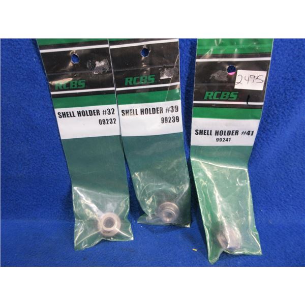 NEW - 3 RCBS Shell Holders - #'s 32, 39 and 41