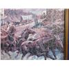 Image 3 : Framed Covered Wagon Puzzle Style Print - PICK UP ONLY
