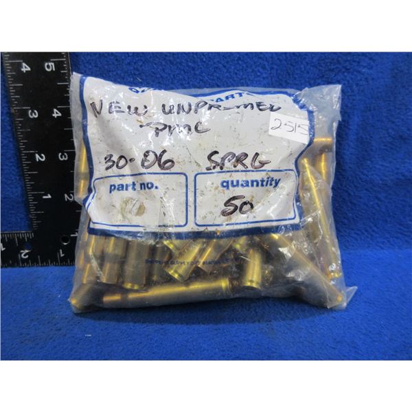 NEW - Brass Only - 30-06 Sprg PMC Unprimed - Bag of 50