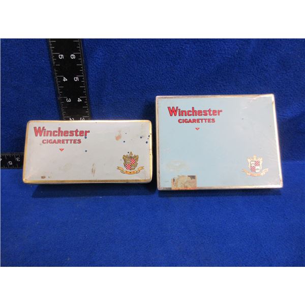 2 Vintage Winchester Cigarette Tins