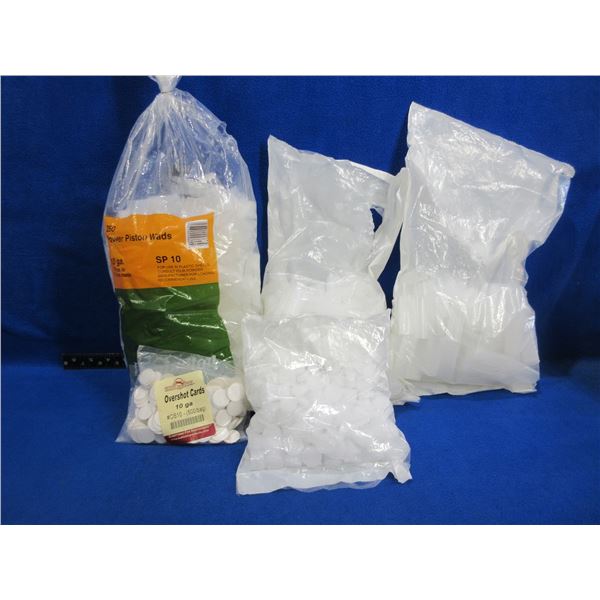 10 Ga. Shotshell Wads, Gas Seals, Overshot Cards