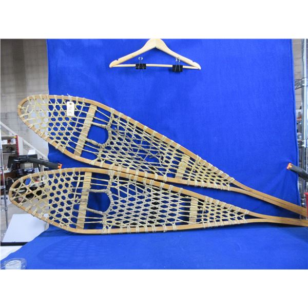 Vintage Rawhide Snowshoes - Approx. 59" x 12"