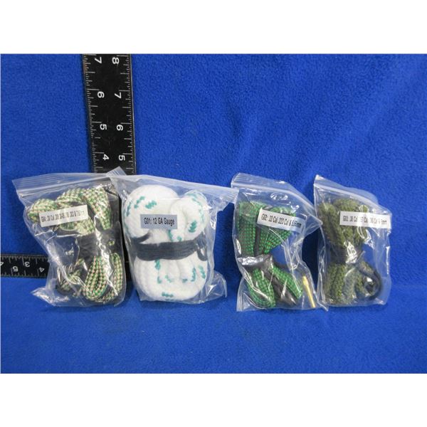 NEW - 4 Pull Thrus - 12 Ga., 22 Cal., 30 Cal., 38 Cal./9MM