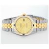 Image 4 : Rolex Mens Champagne Index Dial 18K Yellow Gold Sapphire And Diamond Bezel Datej