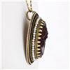 Image 3 : Vintage 14k Yellow Gold Carved Cameo w/ Seed Pearl Frame Halo Pendant Necklace