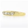 Image 6 : NEW 18k Yellow Gold 1.75 ctw French Cut Channel Diamond Stack Wedding Band Ring
