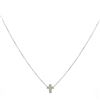 Image 1 : 14kt WG Diamond Cross