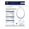 Image 4 : 31.58 ctw Blue Sapphire and 3.66 ctw Diamond Platinum Necklace