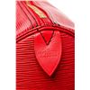 Image 7 : Louis Vuitton Red Epi Leather Keepall 55 Travel Bag