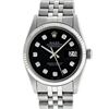 Image 2 : Rolex 36MM Stainless Steel Black Diamond 36MM Datejust Wristwatch