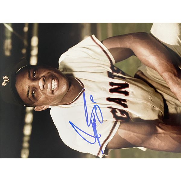 Willie Mays signed photo