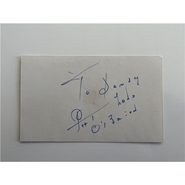 Pat O'Brien original signature