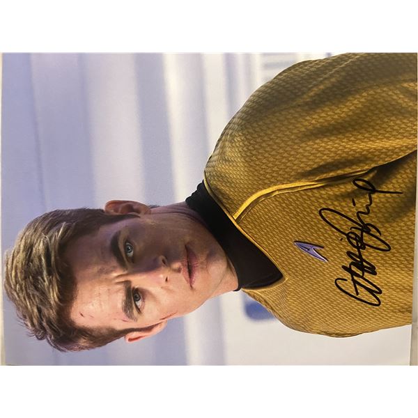 Star Trek Chris Pine signed movie photo