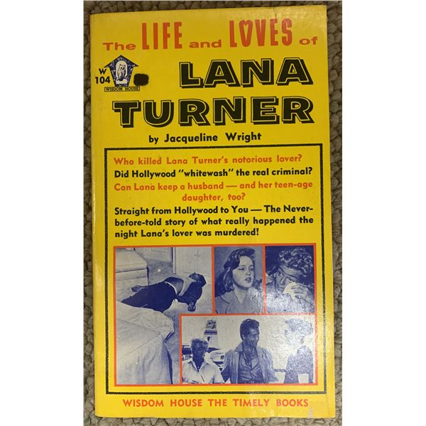The Life And Loves Of Lana Turner unsigned book