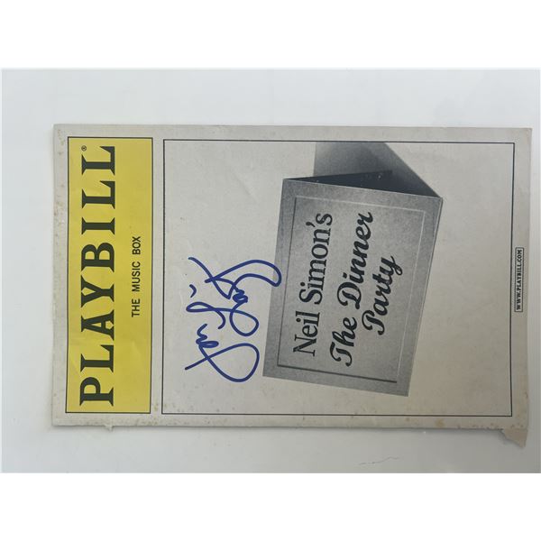 The Dinner Party Jon Lovitz signed playbill cover
