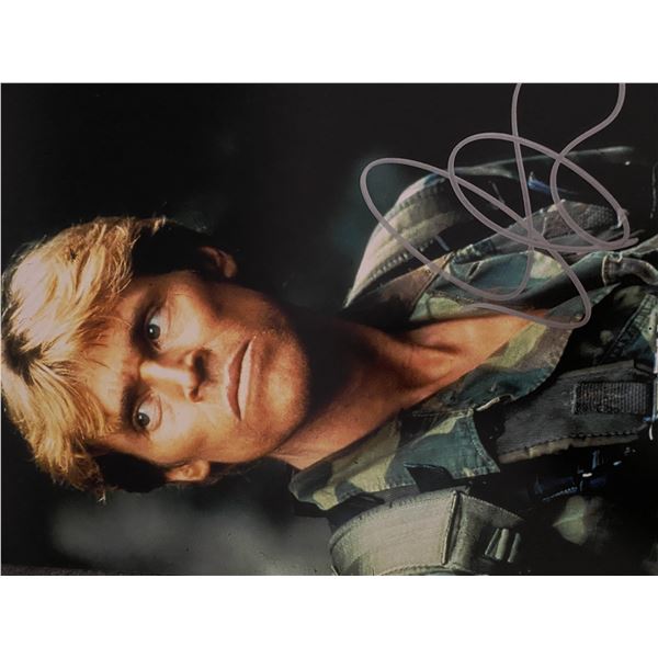 Platoon Willem Dafoe signed movie photo