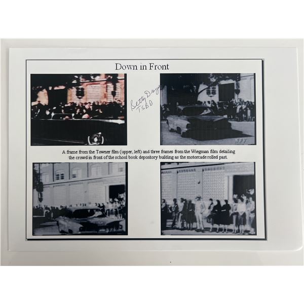 JFK Assassination Betty Dragoo Young signed photo