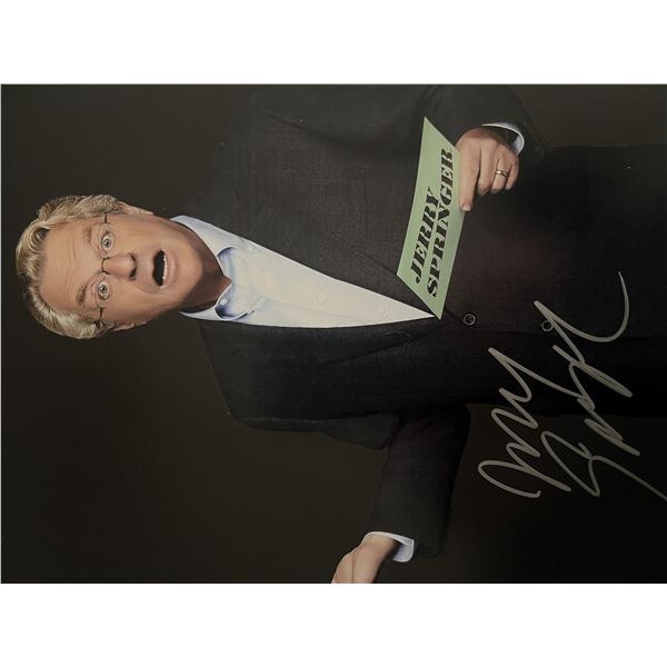 Talk Show Host Jerry Springer signed photo