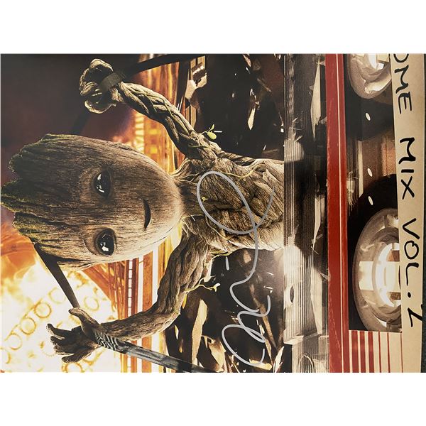 Baby Groot Vin Diesel signed movie photo