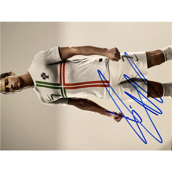 Soccer star Cristiano Ronaldo signed photo