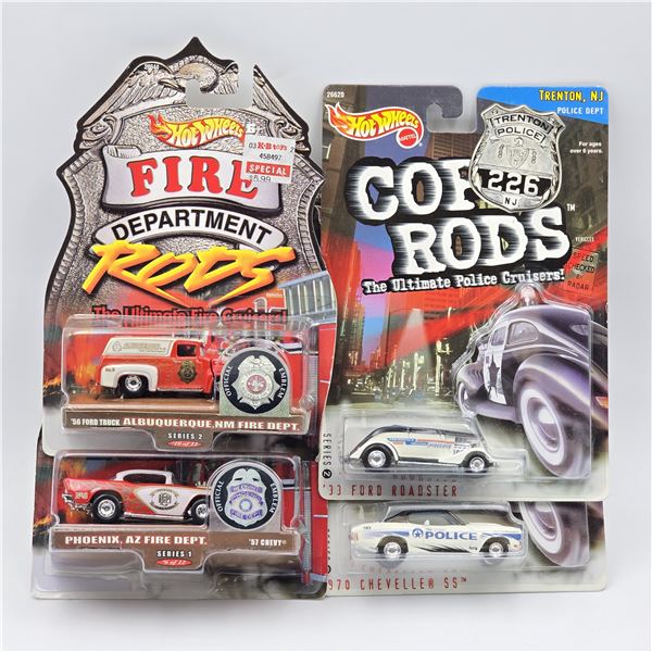 Hot Wheels Cop Rods & Fire Rods