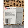 Image 3 : Lightaccents Wooden Table Lamp With Cube Shade – Model G28TL-NAT