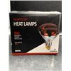 Image 1 : BulbMaster R40 Infrared Heat Lamps, 250 Watts, Red, 2-Pack