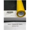 Image 2 : Sileelis Heat Transfer Vinyl Roll – 12 Inch x 8 Feet Yellow