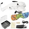 Image 1 : ARTDOT LED Head Magnifier for Diamond Painting Accessories, Rechargeable Hands-Free Headband Magnify
