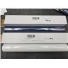 Image 1 : Set of Two Rolls of Heat Transfer Vinyl, Navy and White Colors