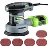 Image 1 : WORKPRO Random Orbit Sander, 2.5 Amp 5-Inch Orbit Sander with 15pcs Sandpapers, 6 Variable Speeds El