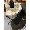 Image 2 : Beige Folding Camping Chair with Carrying Bag Lot of 2