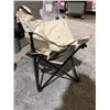 Image 4 : Beige Folding Camping Chair with Carrying Bag Lot of 2