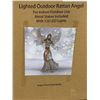 Image 1 : Hoyechi Lighted Outdoor Rattan Angel with 120 LED Lights