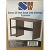 Image 3 : SHW Cyrus 35-Inch Desk With Shelves in Espresso Finish, Model OD-20A-E4C-S01